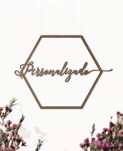 Cartel decorativo para bodas personalizado