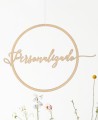 Zoom decoración de bodas corona circular texto