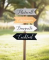 Decoración para bodas flecha estilo moderna