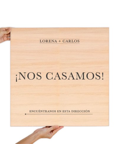 Flecha decorativa para bodas personalizada