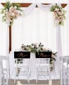 Decoração para cadeiras de casamento sinal mr mrs