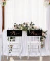 Sinal decorativo para cadeiras de casamento mr mrs