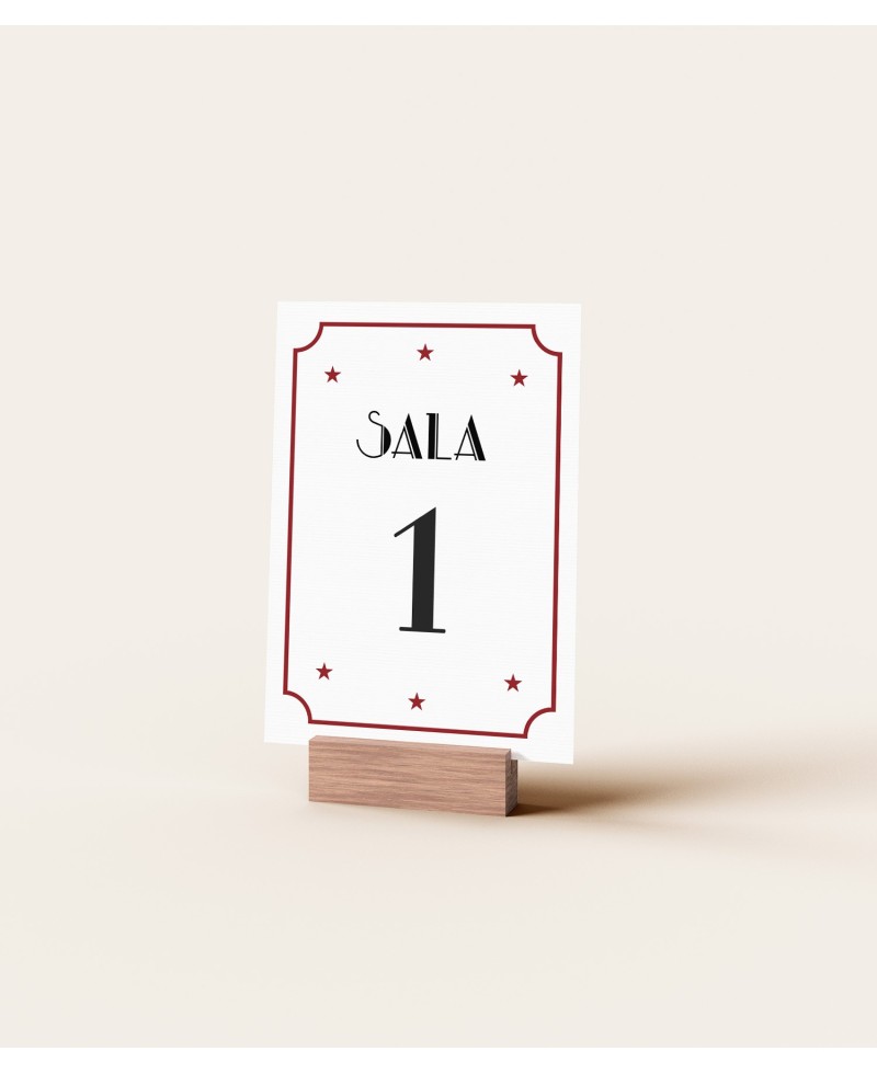 Números de mesa para casamentos em estilo de cinema Números de mesa para casamentos em estilo de cinema