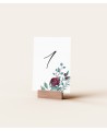 Tischnummern für die botanische Sammlung von Hochzeiten