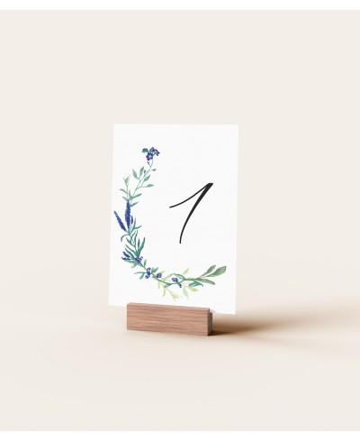 Número de Mesa de Casamento de Jacinto Selvagem