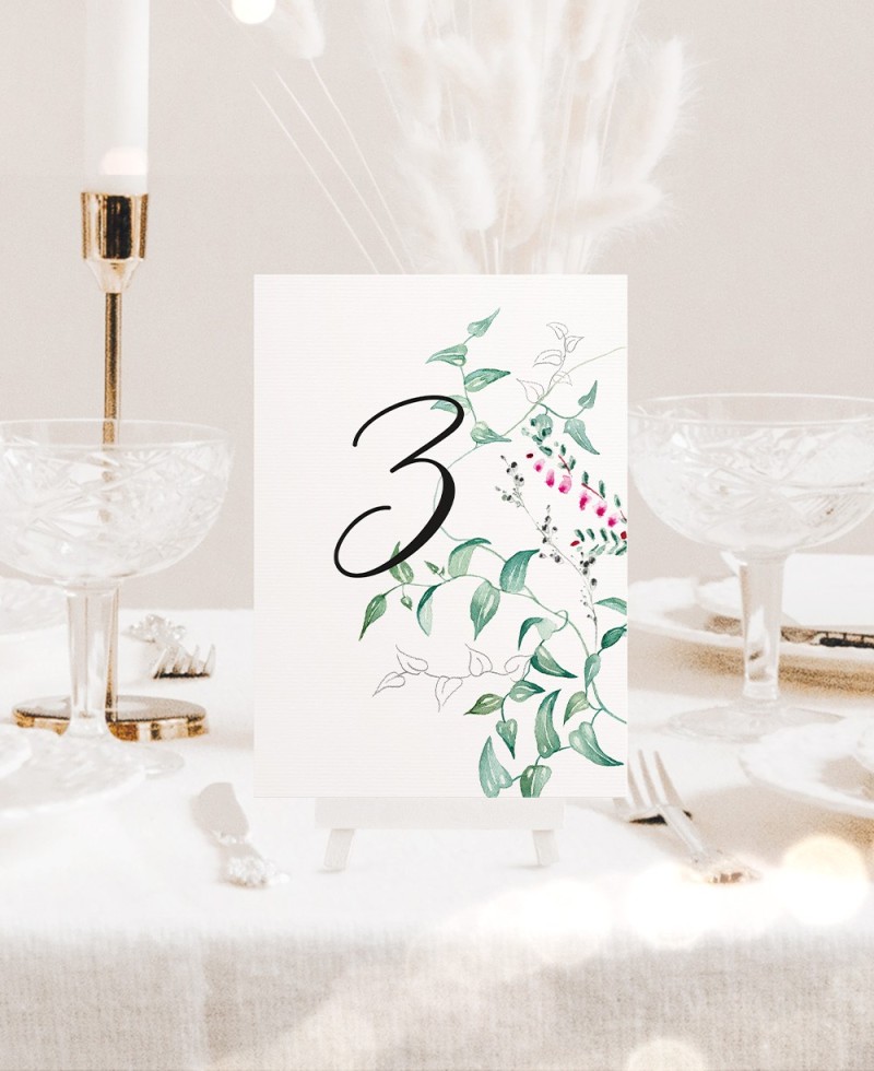 Números de mesa para bodas botánica Números de mesa para bodas botánica