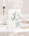 Tischnummern für botanische Hochzeiten