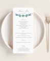 Hochzeitsmenü für Hochzeiten botanische Sammlung