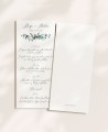 Menü für Hochzeiten botanische Sammlung