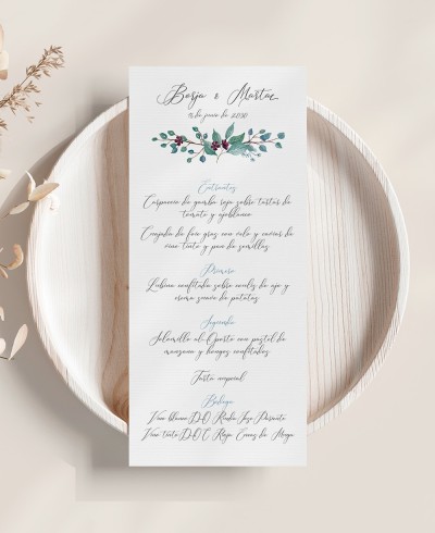 Minuto elegante botânico do casamento