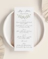 Menù per matrimoni collezione botanica