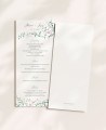 Elégant menu de mariage collection botanique