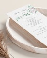 Menu di nozze edera ed erica