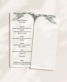 Hochzeitsmenü zurück Karte