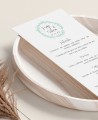 Zoom menus de casamento com foto