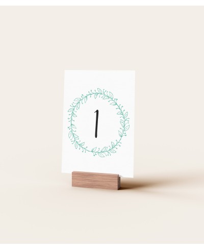 Numero de mesa para bodas colección con foto
