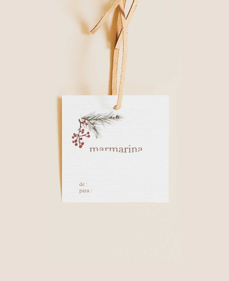 Back classic square Christmas labels Back classic square Christmas labels
