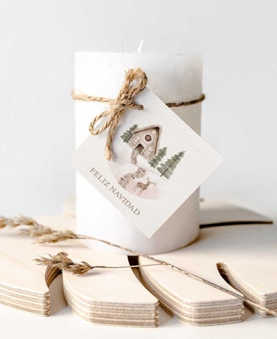 Etichetta decorativa classica per Natale