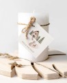Etiqueta decorativa clássica para o Natal