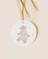 Etichetta rotonda per bambini per Natale