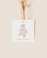 Children's square label for Christmas