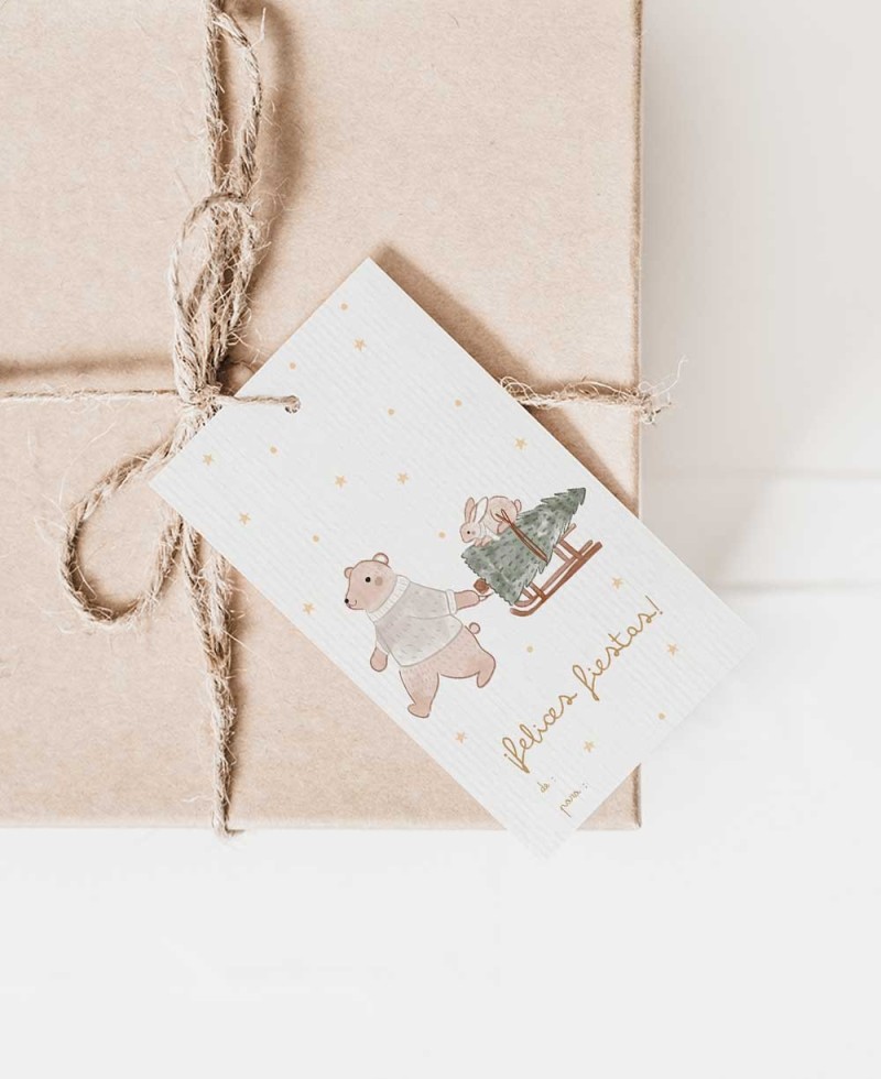 Etiquetas para presentes de Natal infantis