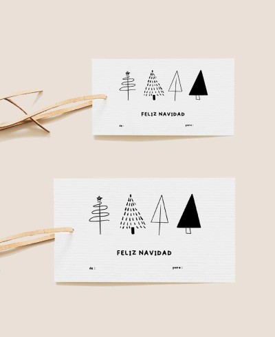 Größen Minimalistische Geschenkanhänger
