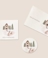 Adhesive sticker formats for Christmas details