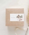 Autocollant rectangulaire décoration Cadeaux de Noël