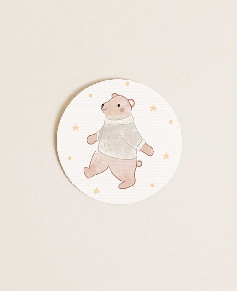 Autocollant rond Noël pour enfants Autocollant rond Noël pour enfants