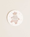 Autocollant rond Noël pour enfants
