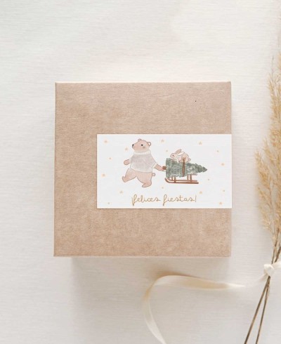 Rectangular stickers for embellishing gifts