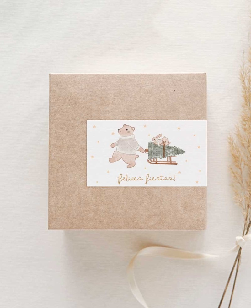 Rectangular stickers for embellishing gifts Rectangular stickers for embellishing gifts