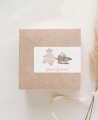 Rectangular stickers for embellishing gifts