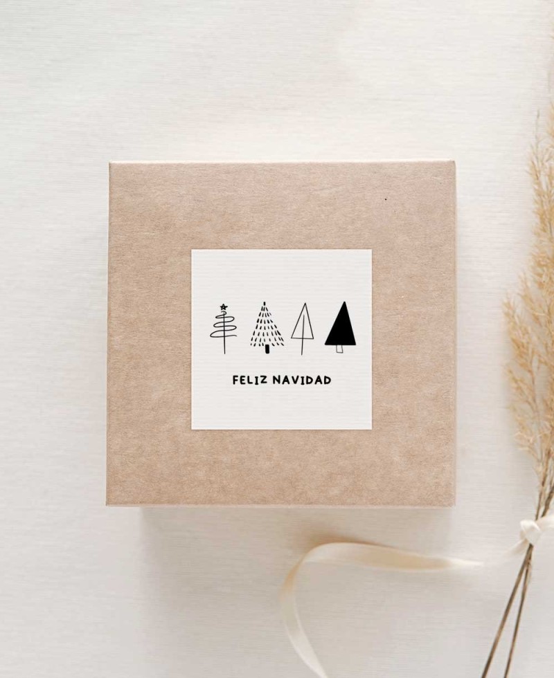 Quadratische Aufkleber für Weihnachtsgeschenke Quadratische Aufkleber für Weihnachtsgeschenke