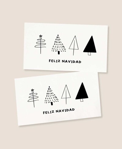 Adesivo horizontal para presentes de Natal
