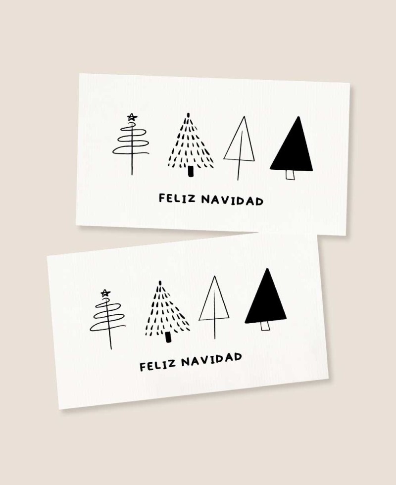 Adesivo horizontal para presentes de Natal Adesivo horizontal para presentes de Natal