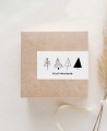 Horizontaler Aufkleber für Weihnachtsgeschenke
