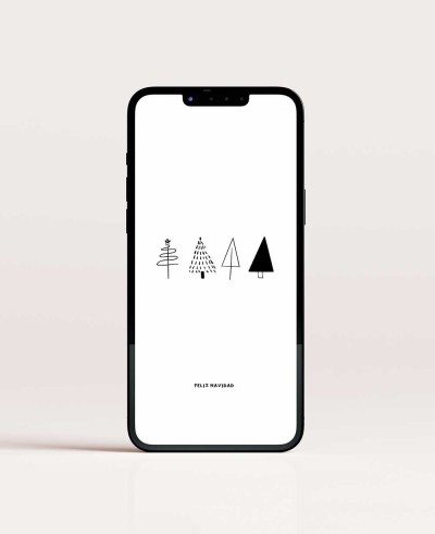 Minimalistischer digitaler Weihnachtsgruß