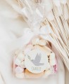 Pegatina circular personalizada con nombre olivo