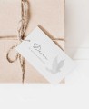 Tarjeta rectangular para comuniones colección botánica