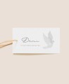 Rectangular communion label dove