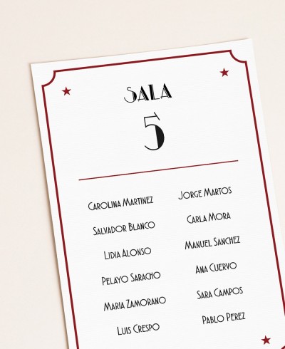 Zoom seating plan wedding plan collezione a tema cinema