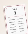 Zoom plan de mariage mariage collection sur le thème du cinéma