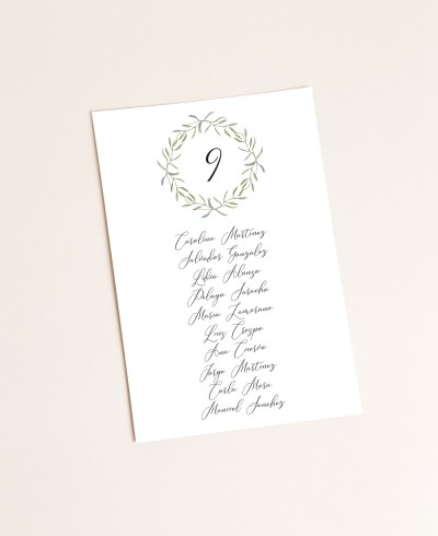 Sitzgelegenheit Hochzeitsplan Olive Botanical Collection