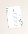 Sitzplan für Hochzeiten mit Efeu und Heidekraut