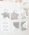 Plan de table pour mariages carte de collection thématique