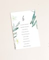 Plano de assentos para casamentos em flor de oliveira e laranjeira
