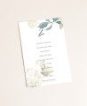 Seating plan white hydrangeas