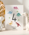 Invito di compleanno dei dinosauri